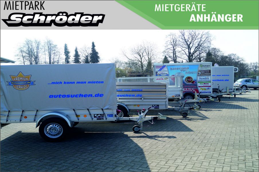 Verleih von Anhängern